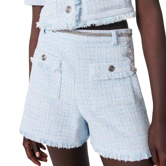 Ictorine Tweed Shorts With Belt